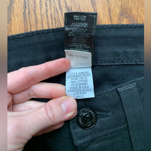 True Religion Skinny Coated Jeans, Black, Size 27 - Picture 6 of 11